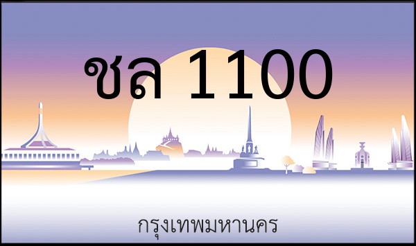 ทะเบียนรถยนต์ ชล 1100