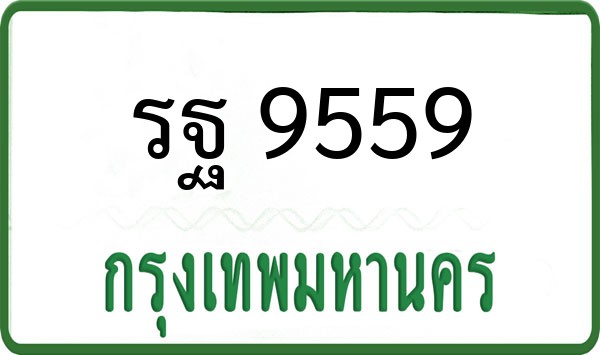 ทะเบียนรถยนต์ รฐ 9559