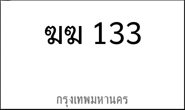 ทะเบียนรถยนต์ ฆฆ 133