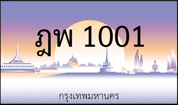 ทะเบียนรถยนต์ ฎพ 1001